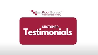 Fast Floor Screed Alpha Hemihydrate Screed Customer Testimonials
