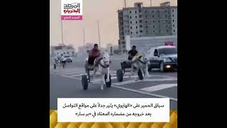 سباق الحمير في البحرين يثير جدلاً بعد تنظيمه خارج مضماره