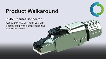 Remke RJ45 Ethernet Connector Plug With Compression Nut - Product Walkaround