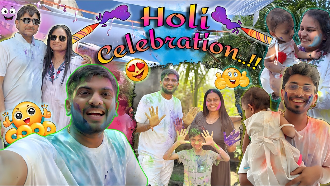 Holi🫟Celebration 2026💥..!!🤩😃🤩 #jaydeepkhokharvlog #surat #dailyvlog