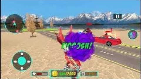 RED DINOSOUR ROBOT MULTIPLE TRANSFORMERS CAR ROBOT JET ACTION - Android Gameplay