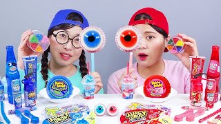 Red VS Blue Food Dessert Mukbang DONA 도나