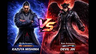 Celebrity Kazuya (Mr.DeAnthony) vs Devil Jin (Kira Ackerman) - Tekken 8 Ranked Online Gameplay Profile