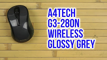 Распаковка A4Tech G3-280N Wireless Glossy Grey