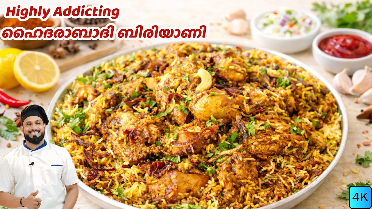 Highly Addictive Hyderabadi Chicken Dum Biryani | ഇഫ്താർ സ്പെഷൽ | ഹൈദരാബാദി ചിക്കൻ ദം ബിരിയാണി