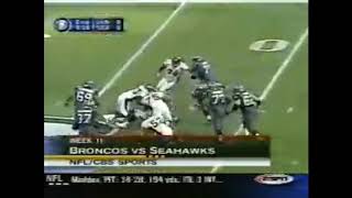 Denver Broncos Vs Seattle Seahawks NFL Primetime 2002 Week 11