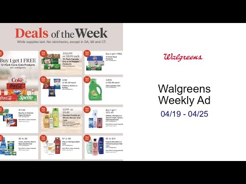 Walgreens Weekly Ad 04/19 04/25