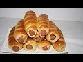 Sausage Bread Rolls Recipe | Easy Bread Snacks |The Cookbook