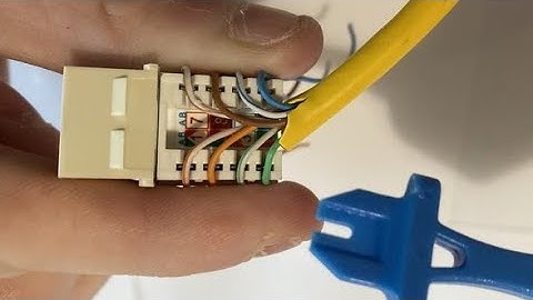 Ethernet Keystone Installation I RJ45 wall socket Wiring I io box punching
