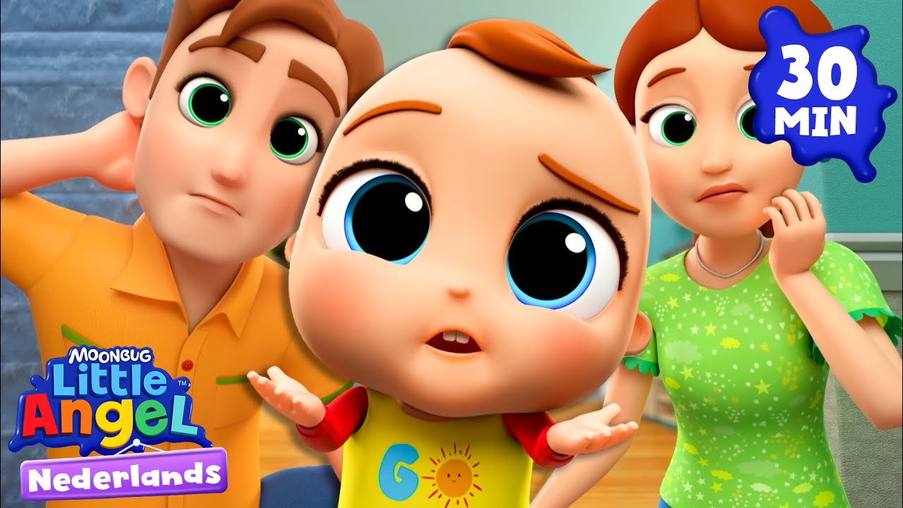 klop klop! Wie is daar? | Little Angel | Moonbug Kids Nederlands