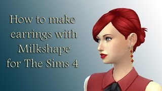 How to make earrings with Milkshape for The Sims 4
