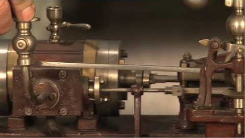 Model of horizontal steam engine