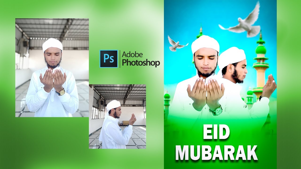 Eid Mubarak photo editing tutorial | Photoshop editing | Eid editing | Photoshop manipulation