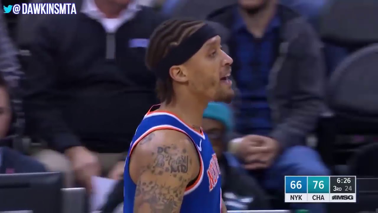 Michael Beasley Full highlights 2018.3.26 Charlotte Hornets vs NY Knicks 27 8! | FreeDawki