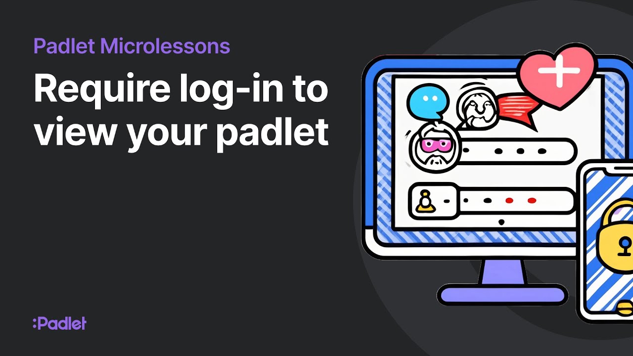 Require log-in to view your padlet - YouTube