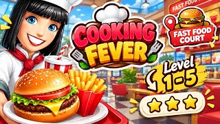 Cooking Fever Gameplay Indonesia 🍔 | Fast Food Court Level 1–5 screenshot 1