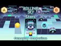 Rolling Sky Stars A amp B Gameplay Comparison