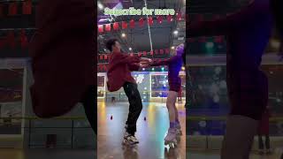 Roller skating | girl vs boy skating 🛼⛸️ #shorts #rollerskating #girl #boy #short