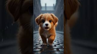 बारिश और प्यारा puppy #ai #trending #viralshorts #shorts #aishorts #aivideo #aianimation #cartoon