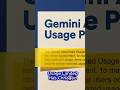 Gemini Pro BIG Update: Usage Limits Explained! 😳 #Shorts