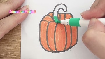 VẼ VÀ TÔ MÀU 5 LOẠI RAU CỦ