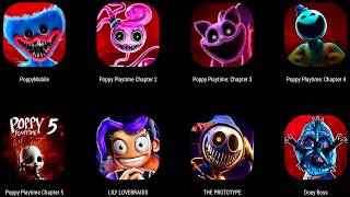 Poppy Playtime: Chapter 1, 2, 3, 4 &amp; 5 - ALL Boss Fights &amp; Death Endings | (Comparison)!