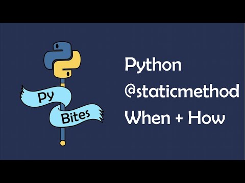 What are static methods in Python and when to use them?