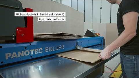Egluer -  Box gluing machine for medium to large boxes