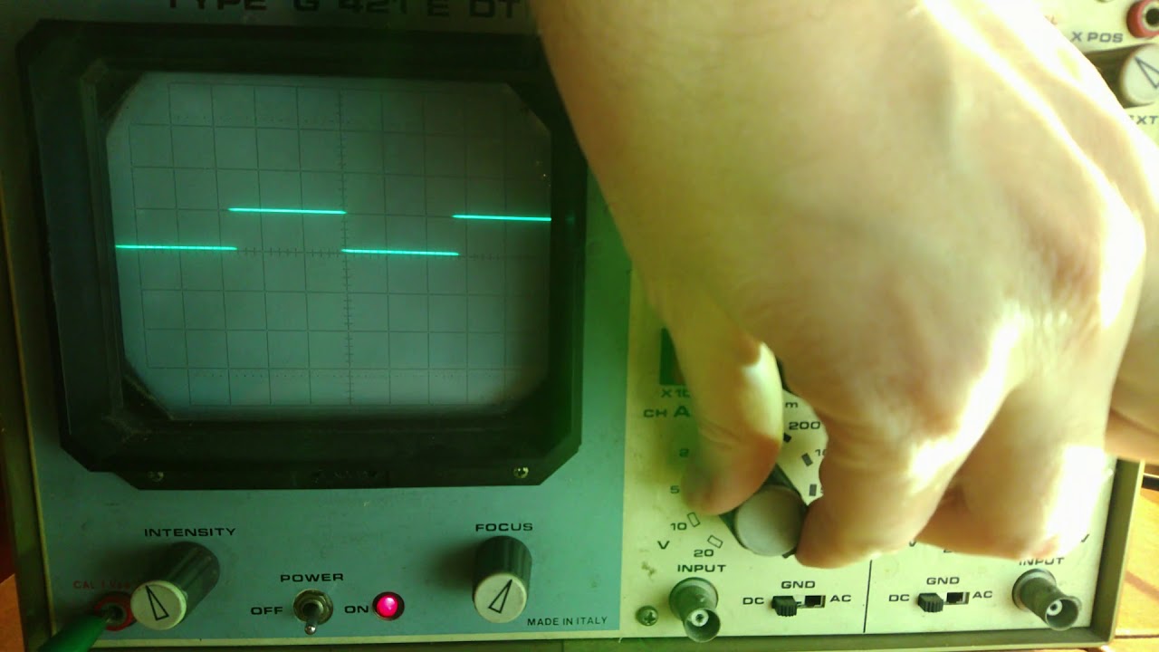 Oscilloscope repair Unaohm G421E DT YouTube