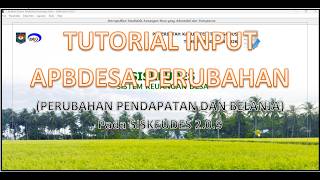 HOW TO INPUT VILLAGE BUDGET REVISIONS (Revenue & Expenditure Changes) IN SISKEUDES 2.0.9 FOR FISC...