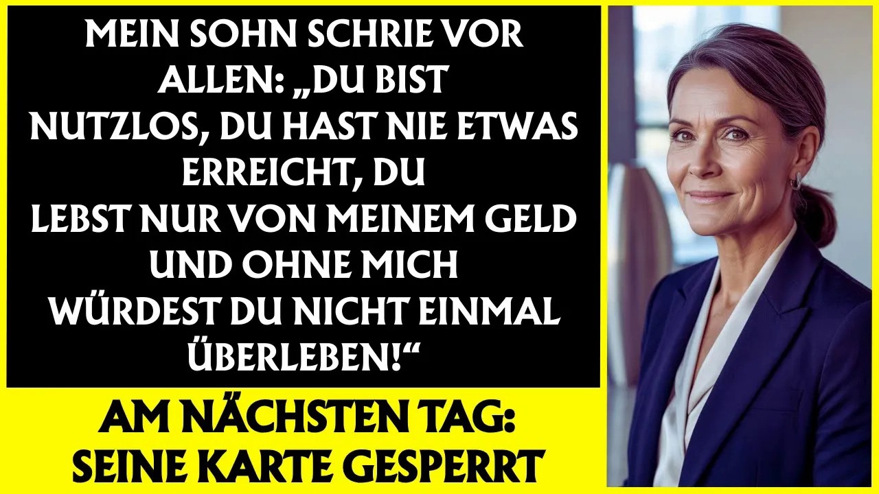 „Schwiegertochter nannte mich Versagerin – doch ich zeigte ihr, wer wirklich alles bezahlt hat“