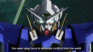 Setsuna Gundam Exia Vs Ribbons Almark 0 Gundam