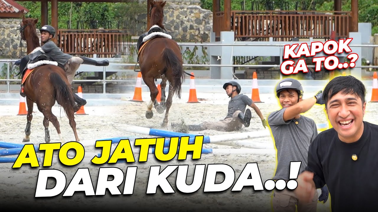 SIAP2 ATO BAKAL JADI RIDER KUDAA..! SAMPE RELA JATOH DARI KUDA..!!