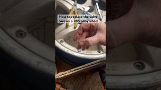 Jaguar XK8 BBS alloy wheel valve core removal. XKR X100