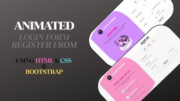 How to create a amazing animated SIGNUP and SIGNIN design with HTML, CSS bootstrap , GSAP