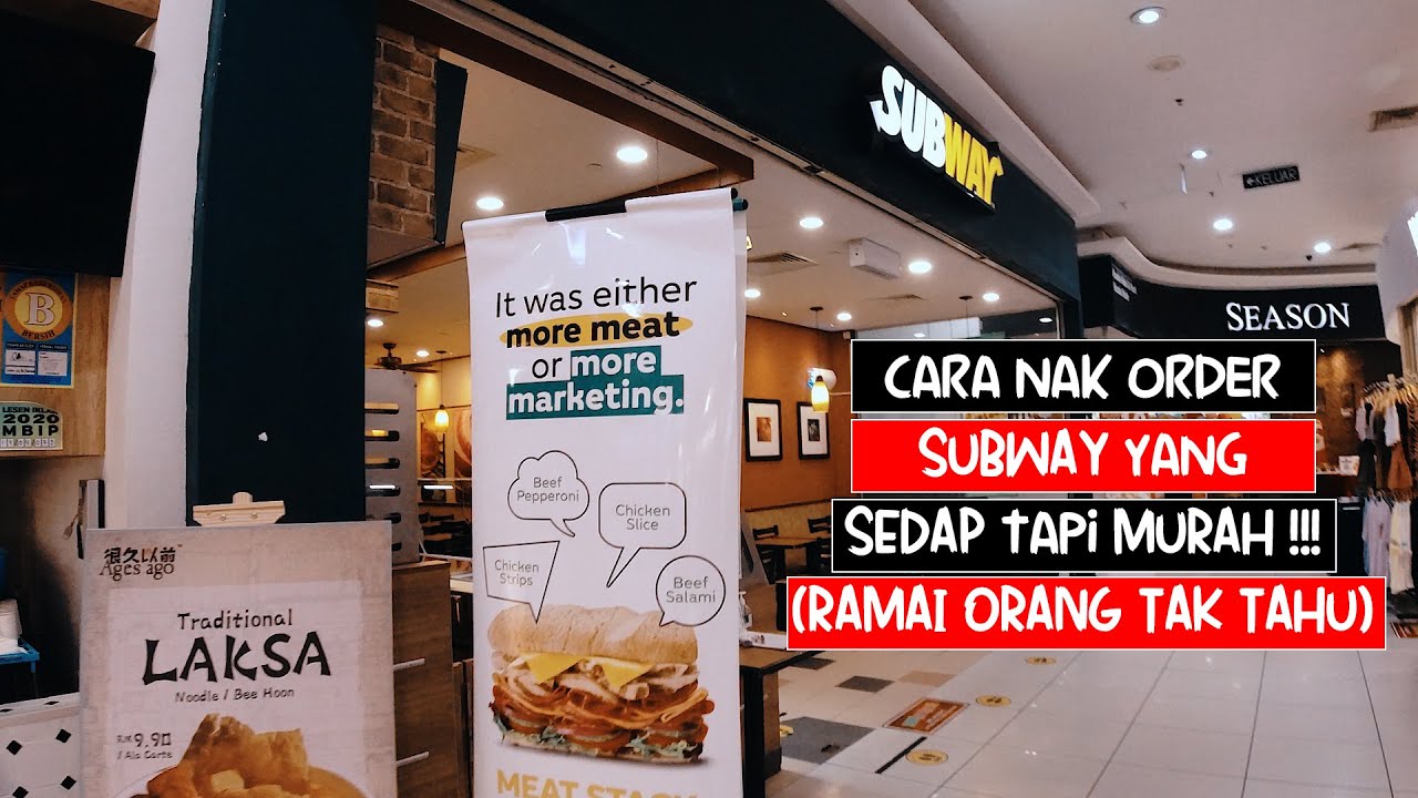 Roti subway yang sedap