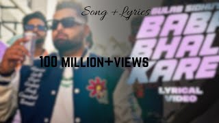 Tera jatt marji da malak ni Baba bhali kare.