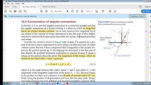 Chap 12.5 - Conservation of angular momentum (a): rotational equation of motion (particle)