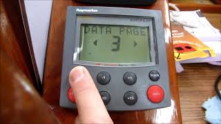 Raymarine ST4000+ User Setup