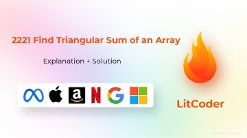 2221 Find Triangular Sum of an Array | Explanation + Java Easy Solution | Biweekly | Leetcode