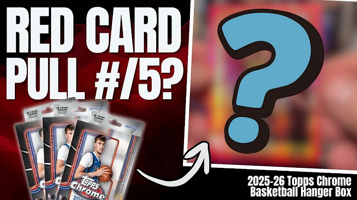 HANGER BOXES ARE NUTS!!! Red /5 Pulled from 2025-26 Topps Chrome Basketball Hanger Box
