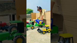 Remote Control Jcb And Dumper Truck tractor Unboxing And Testing Short Video #ytshorts #shorts