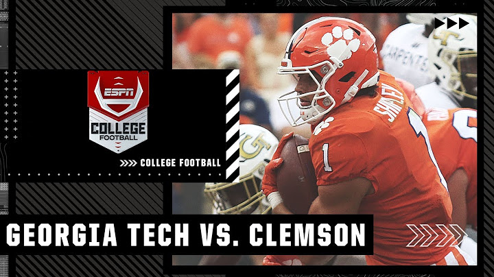 Georgia Tech Yellow Jackets at Clemson Tigers | Full Game Highlights