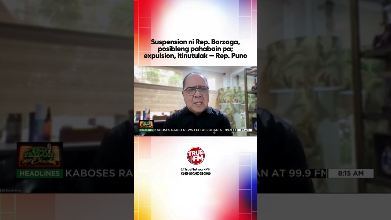 Suspension ni Rep. Barzaga, posibleng pahabain pa; expulsion, itinutulak — Rep. Puno