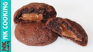 ШОКОЛАДНОЕ ПЕЧЕНЬЕ С НУТЕЛЛОЙ 🍪 ДОМАШНЯЯ СЛАДКАЯ ВЫПЕЧКА 🍪 Рецепты NK cooking