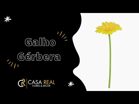 Galho Gérbera Artificial - Amarelo (10024)