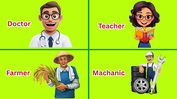 Community Helpers Name in English | Learn 30 Helpers Name for Kids | Kids Learning Video