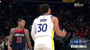 STEPH TAKES OVER 4TH VS WIZARDS! FLAME THROWER! SHOCKS EVERYONE!!