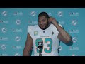 DT Calais Campbell meets with the media after #MIAvsNYJ | Miami Dolphins