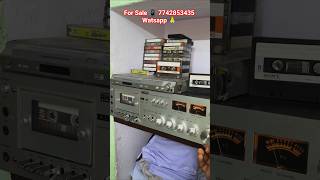 Stereo Cassette Recoding Deck Ahuja 4040s Silver Play Music Testing 😱 #cassette #recording #deck